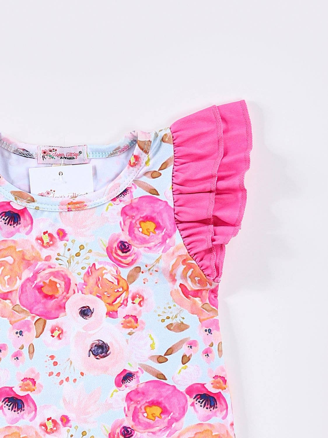Sherbet Poppy Baby Romper