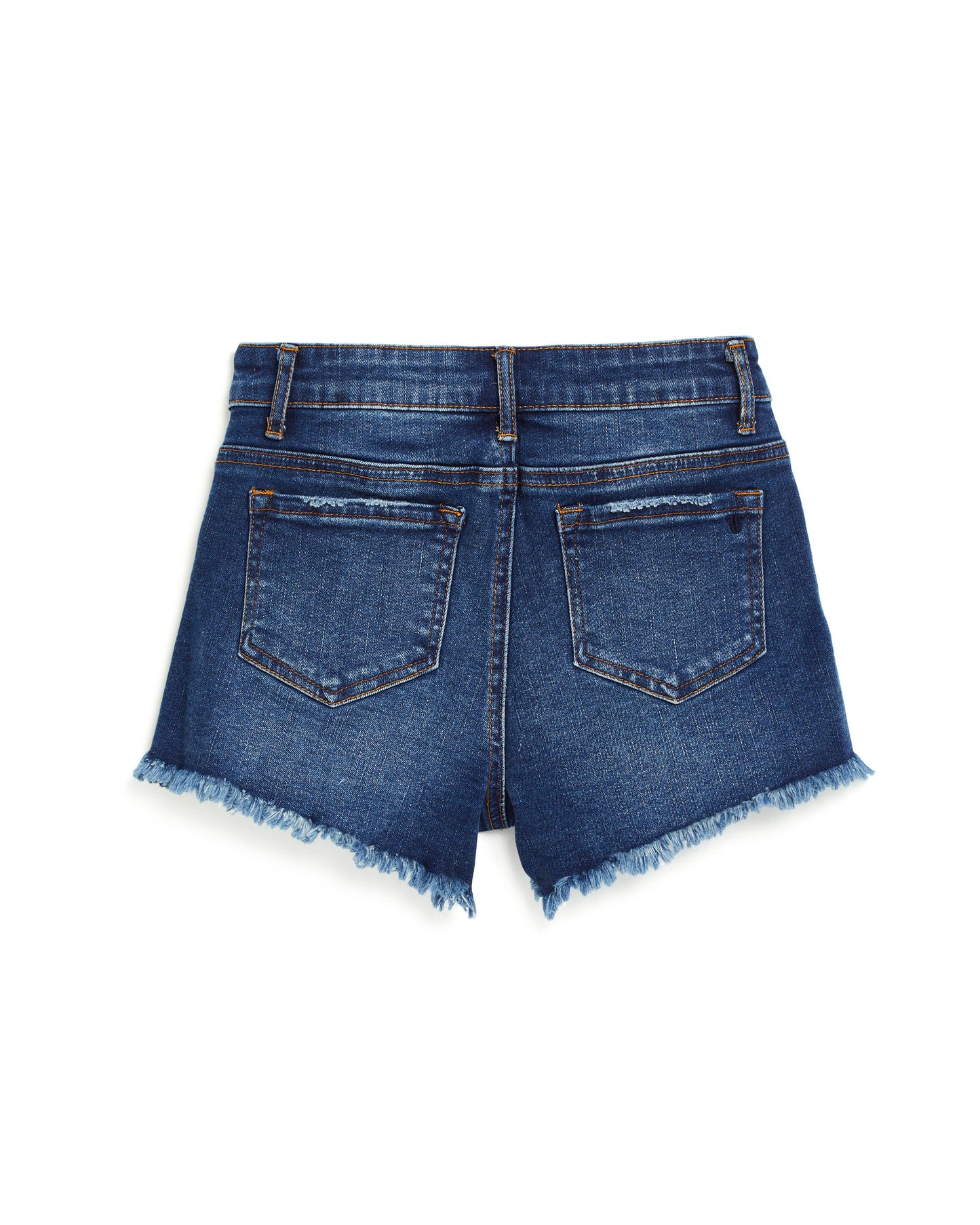 GIRLS-5 POCKETS FRAY SHORTS WITH DESTRUCTION