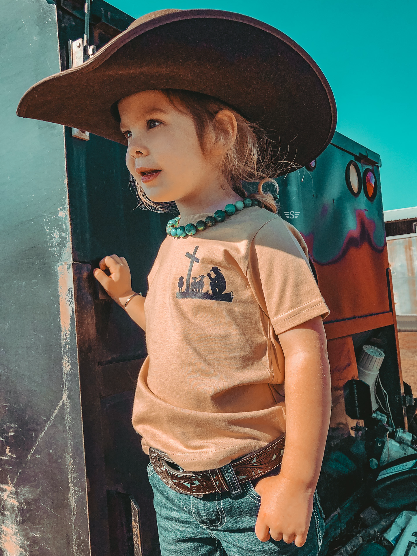 Kids Cattlemen's Prayer Graphic Tee 037