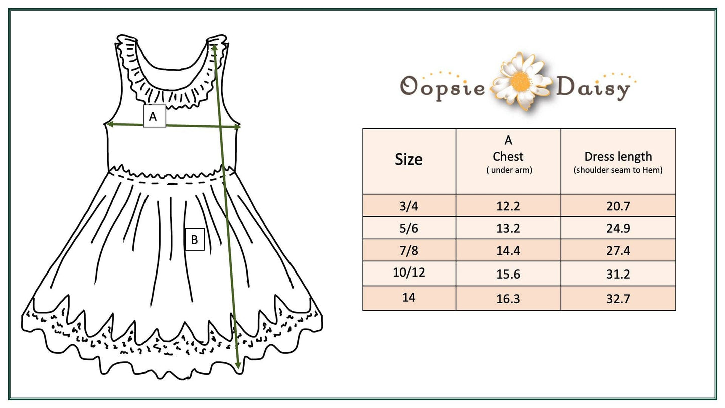 Kids Denim Ruffle Intricate Lace Spring Summer Dress 049