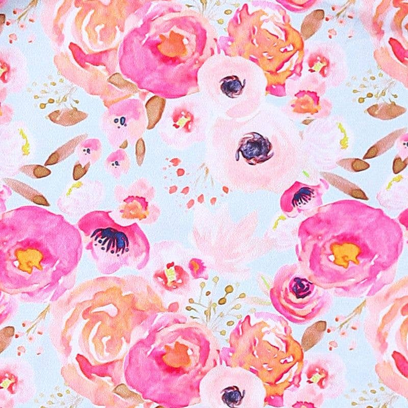 Sherbet Poppy Baby Romper