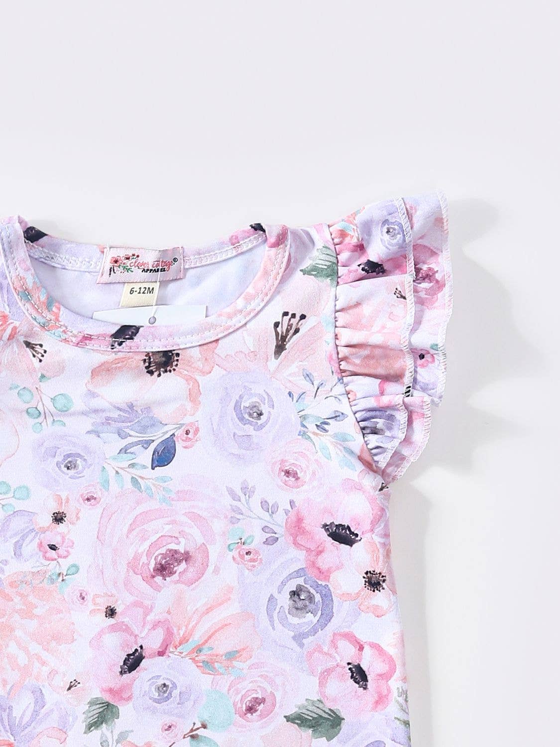 Flower Canvas Baby Romper