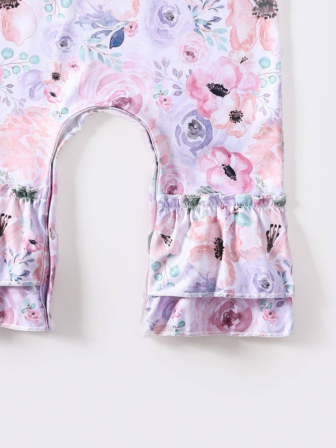 Flower Canvas Baby Romper